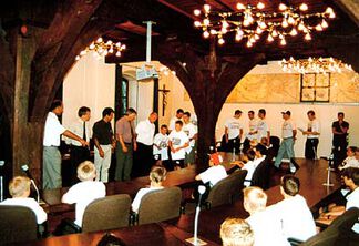 Emfang aller Meistermannschaften im Rathaus im Juli 2001